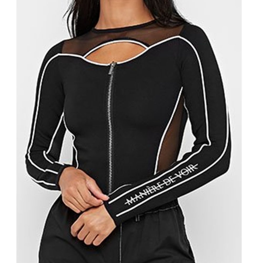 PIPED CUT OUT BODYSUIT - Manière De Voir